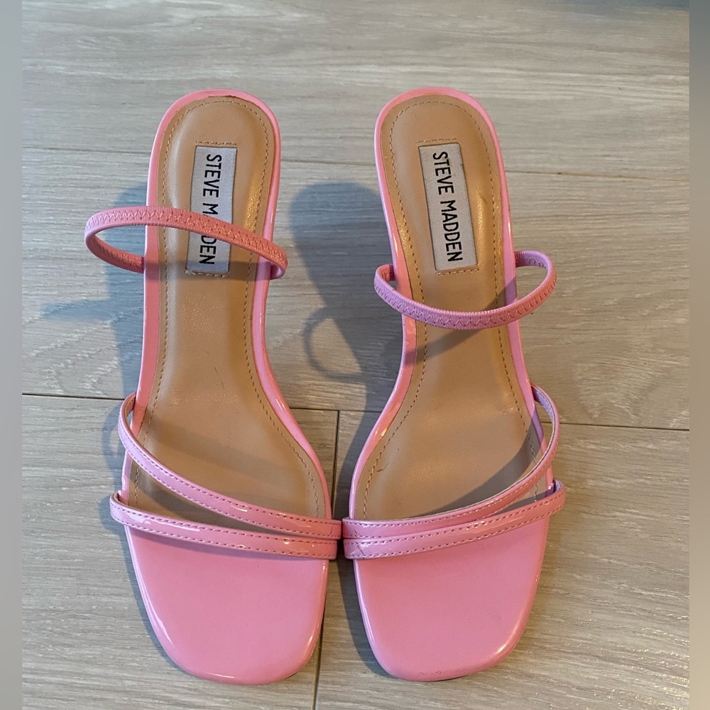 Steve Madden Pink Strappy Heeled Sandals